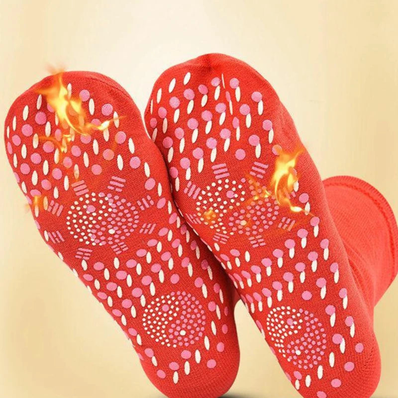 Profesjonelle sokker unisex selvoppvarmende helsesokker turmalin magnetisk terapi komfortabel pustende fotmassasje varm