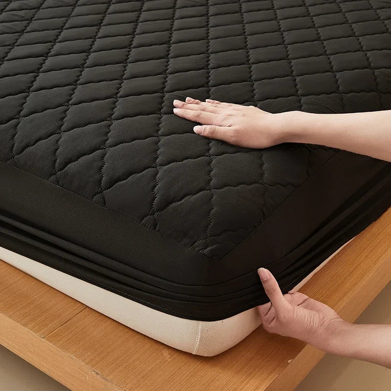 Vanntett madrassbeskytter Preget madrasstrekk Mykt, pustende, tilpasset madrasstrekk 120/150/180/220x200 Vaskbart
