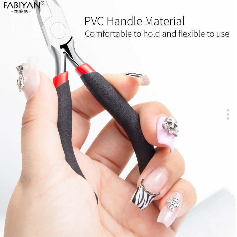 Pinzas para dar forma al arte de uñas, herramienta de manicura, herramienta de gel UV, alicates para dar forma a las uñas de acero al carbono, herramientas para uñas