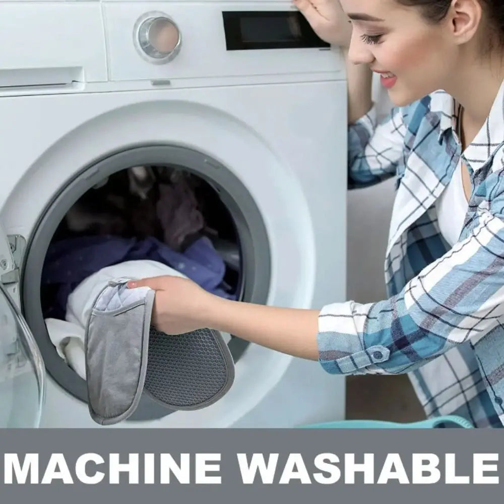 Gants de cuisine anti-brûlure en silicone résistant à la chaleur, gants isolants thermiques, maniques antidérapantes pour micro-ondes