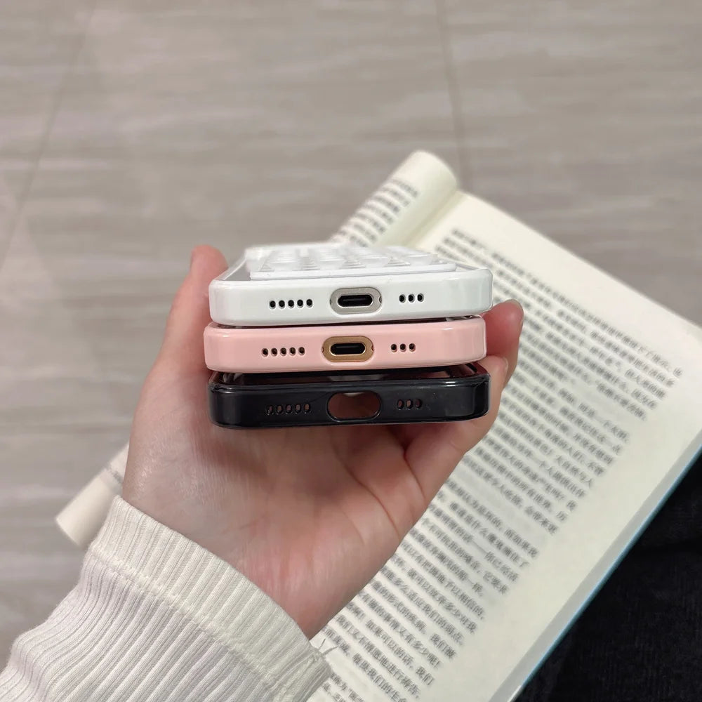 Coque de téléphone 3D avec ventouse et airbag pour iPhone 16, 15, 14, 13, 12, 11 Pro Max, XR, X, XS, 7, 8 Plus, transparente, antichoc