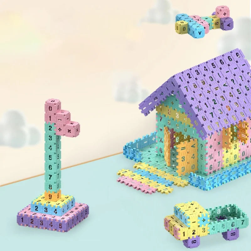 Blocs de construction emboîtables pour enfants, jouet amusant et éducatif, ensemble de construction pour compétences, jouets éducatifs, cadeau, puzzle numérique à faire soi-même