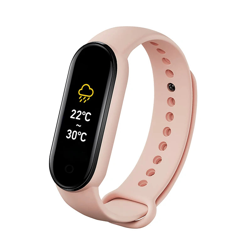 M6 Smartwatch Hombre Mujer Pulsera Inteligente de Fitness Banda Deportiva Monitor de Frecuencia Cardíaca y Presión Arterial Relojes Impermeables Multifunción