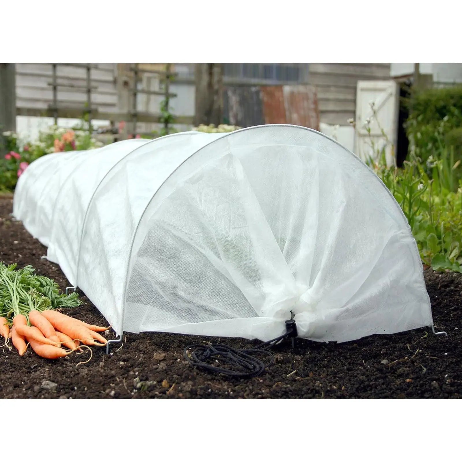 Mini Greenhouse Tunnel Non Woven Cloth Garden Cloche Tunnel Cover Frost