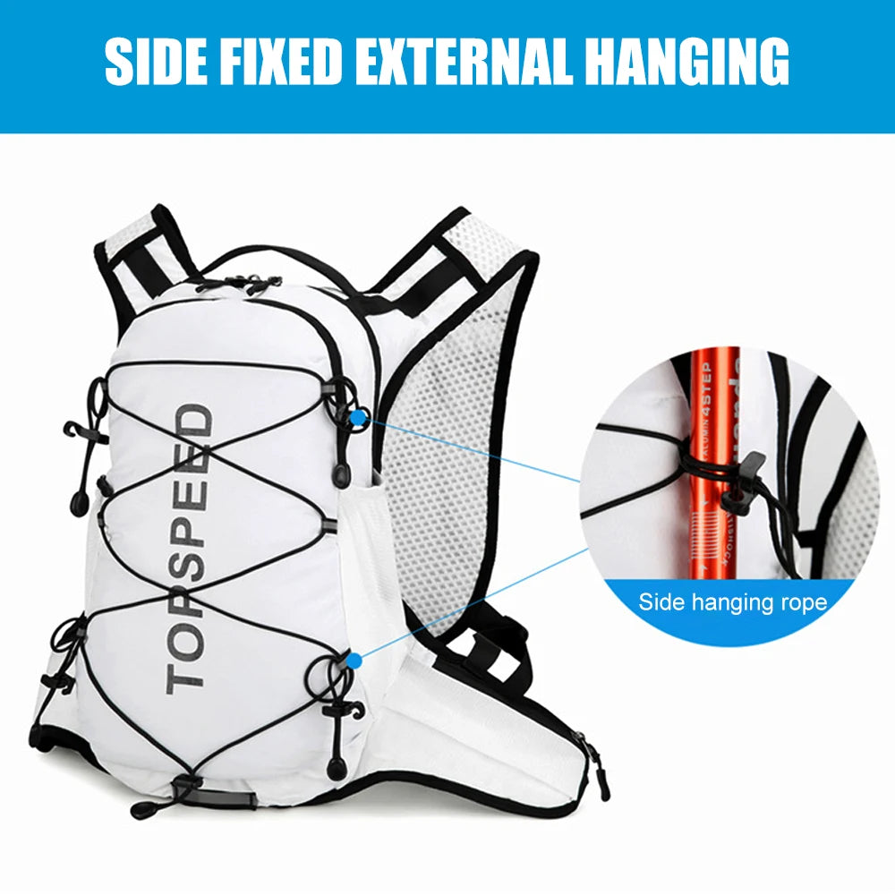 Mochila de Senderismo Ligera para Hombre y Mujer, Mochila de Viaje para Acampar al Aire Libre con Sistema de Hidratación, Equipo para Ciclismo y Correr
