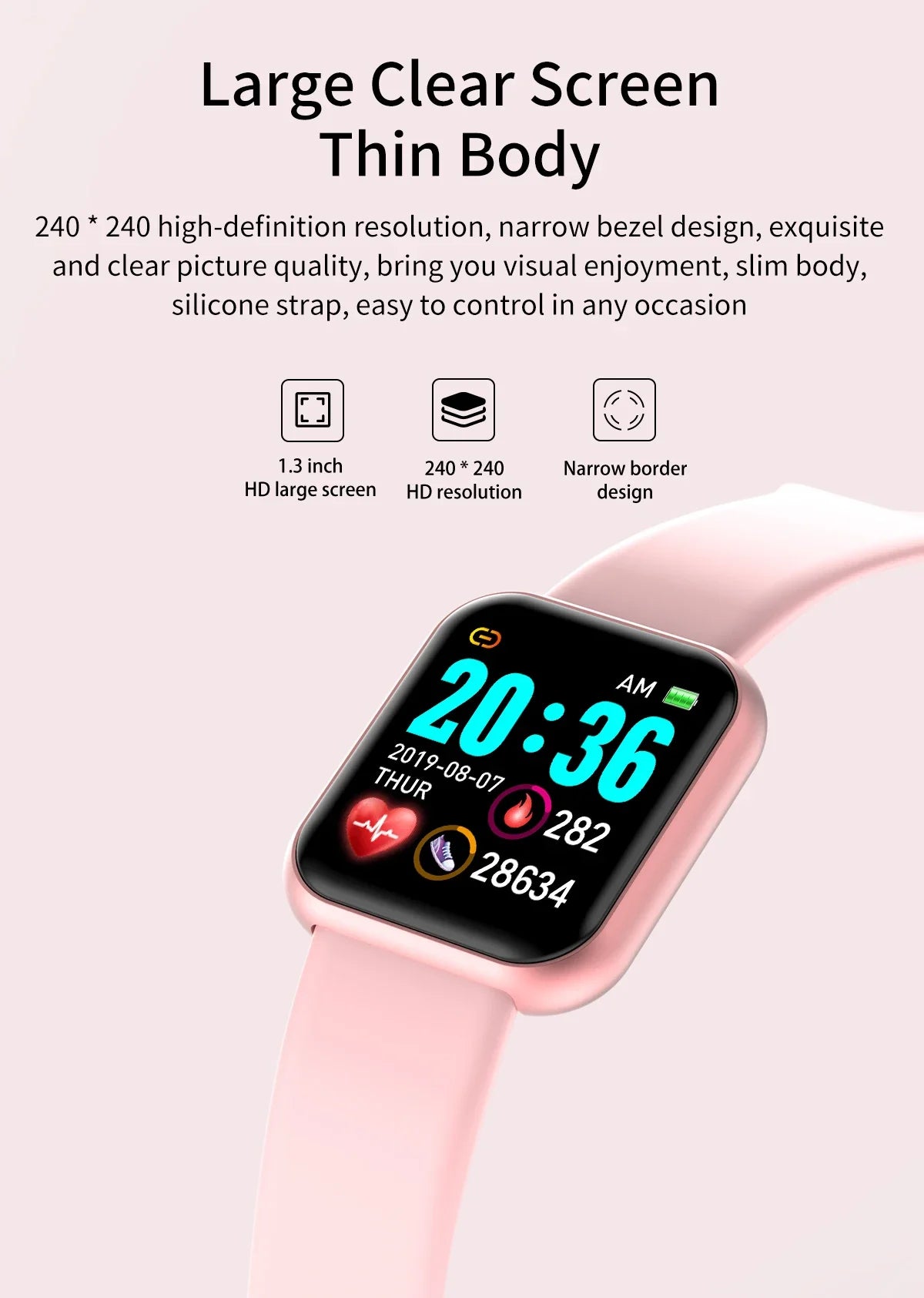 Reloj inteligente multifunción para hombres y mujeres, teléfono conectado por bluetooth, música, pulsera deportiva de fitness, monitor de sueño, smartwatch