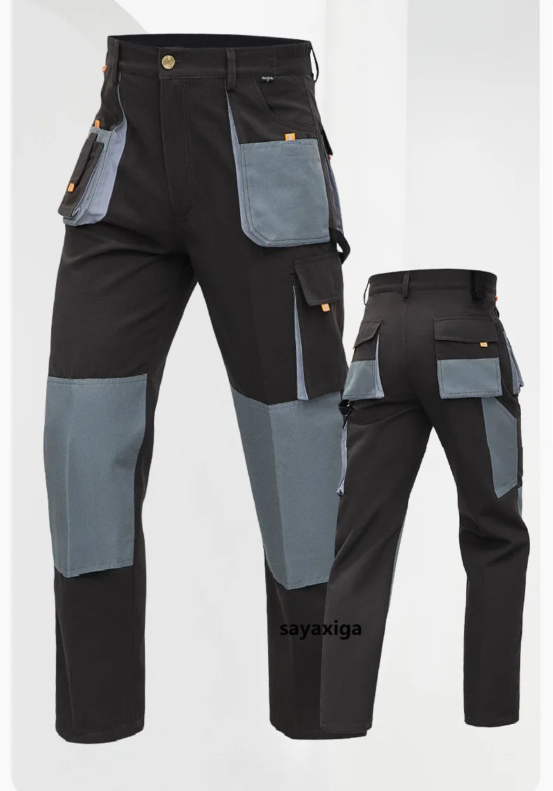 Pantalones de Trabajo para Hombre, Pantalones Cargo de Trabajo para Hombre, Ropa de Trabajo, Pantalones de Senderismo al Aire Libre Multibolsillos, Pantalones con Bolsillos Funcionales