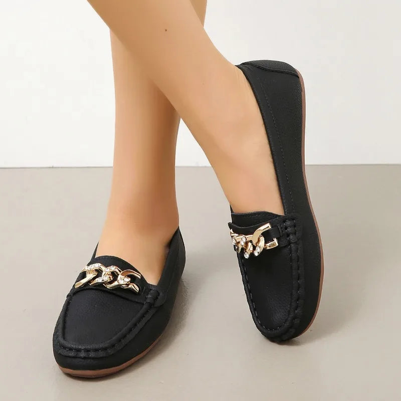 Zapatos de mujer, verano, nuevos, suela plana, zapatos individuales con suela suave y cómoda, transpirables, zapatos casuales, mocasines, zapatillas de mujer.