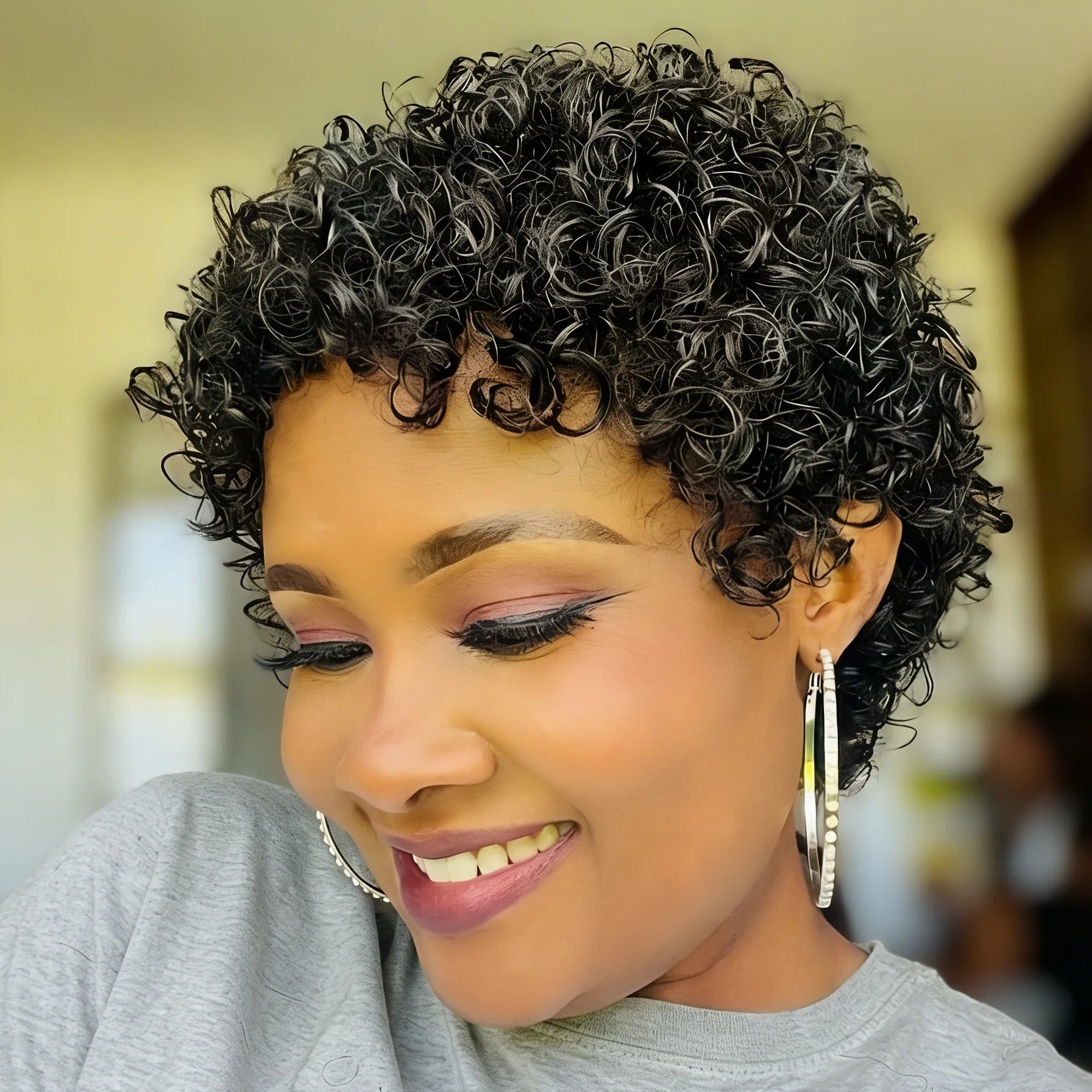 Afro Curly Pixie Wig