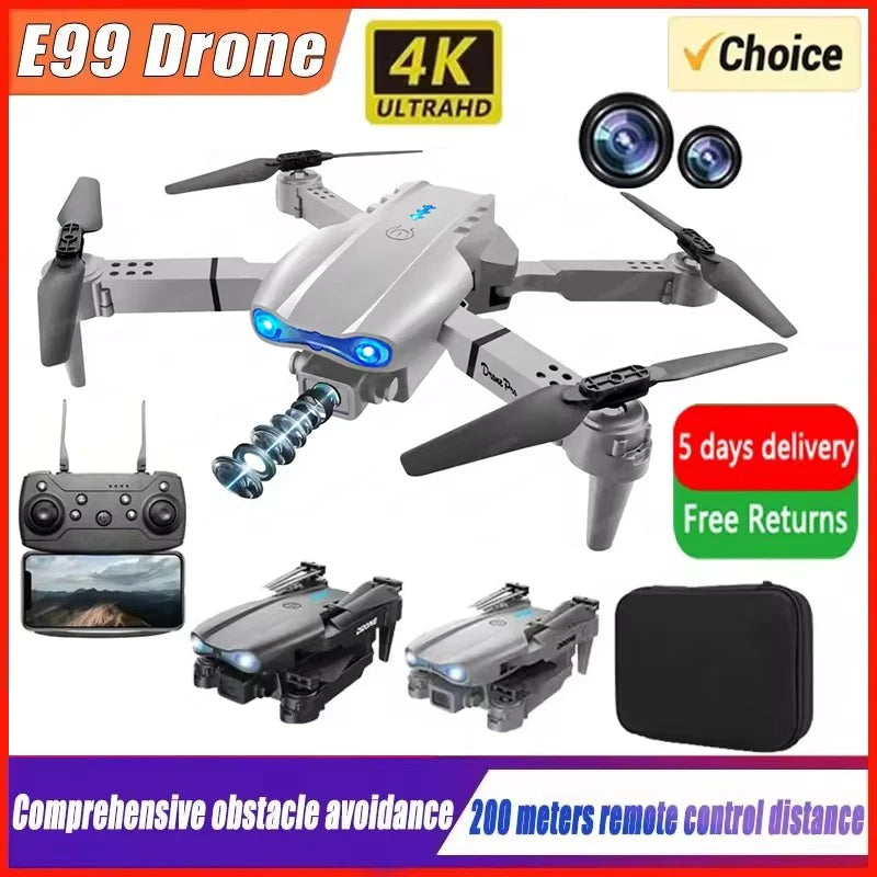 New E99 Pro WIFI FPV K3 Drone Wide Angle HD 4K 1080P Camera Height Hold RC Foldable Quadcopter Dron Helicopter Toys Gift