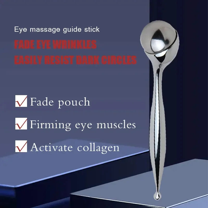 Herramientas de belleza de rodillo facial y ocular Masajeador facial para hinchazón Ojeras Dolor muscular ocular Herramientas para el cuidado de la piel