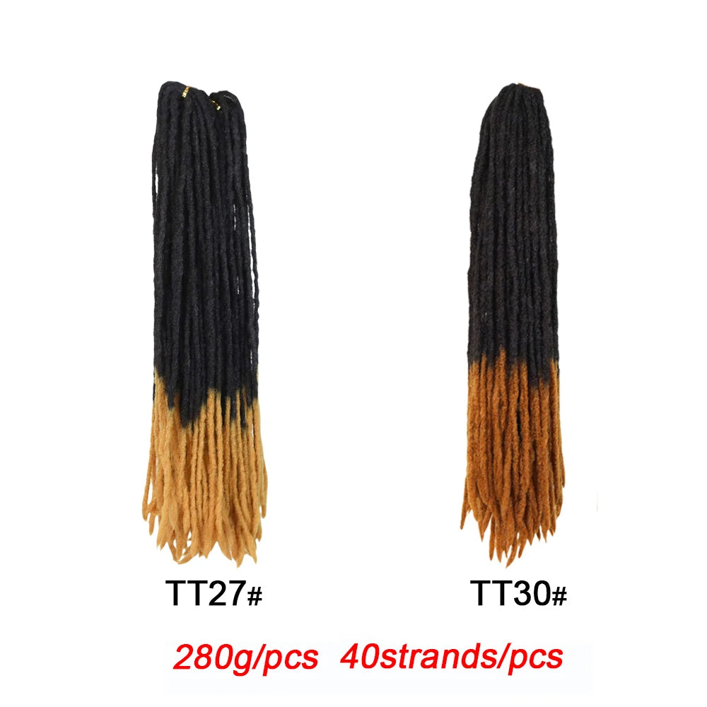 Locs Straight Crochet Braids Dreadlocks Synthetic Hair Extensions 20 Inch Goddess Locs Crochet Hair Soft Faux Locs Hair