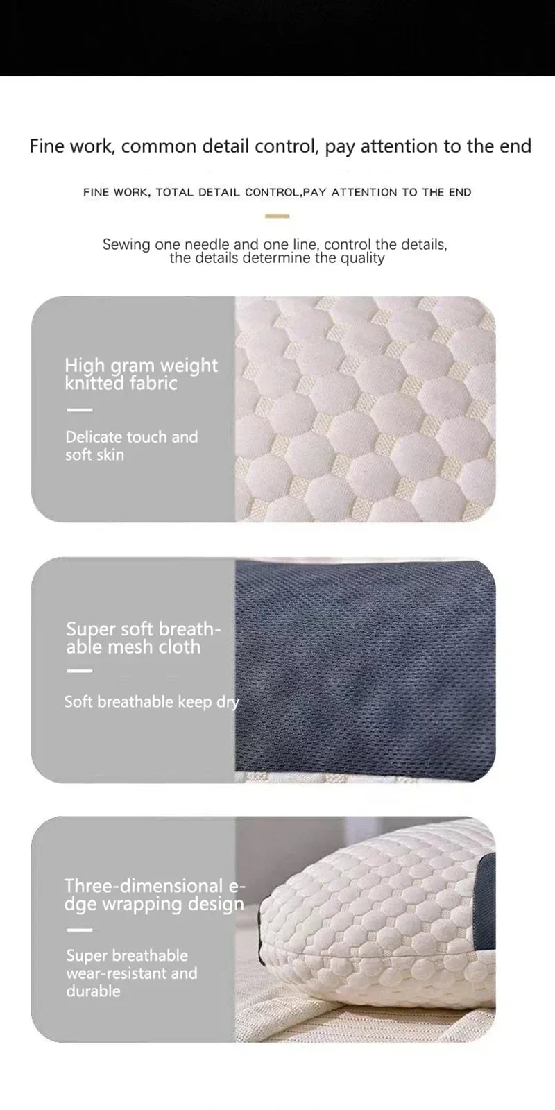 Almohada cervical para el cuello que ayuda a dormir y protege el cuello, almohada de masaje SPA ortopédica para el hogar de fibra de soja para dormir, novedad.