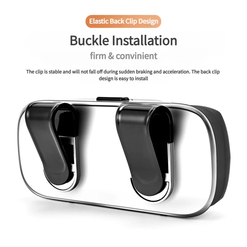 Funda para gafas de visera de coche, interior de ABS flocado premium, organizador de gafas de sol para auto, caja de protección de gafas antiarañazos