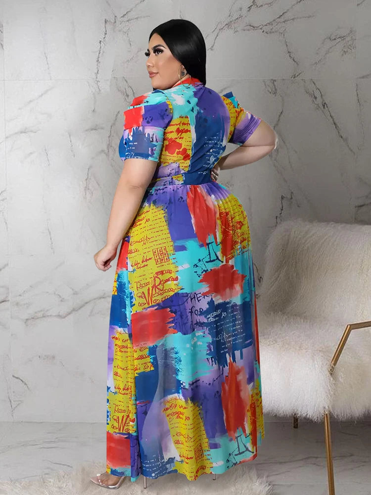 Blusas de mujer a la moda de verano elegante blusa de gasa talla grande tops 4xl 5xl venta al por mayor dropshipping