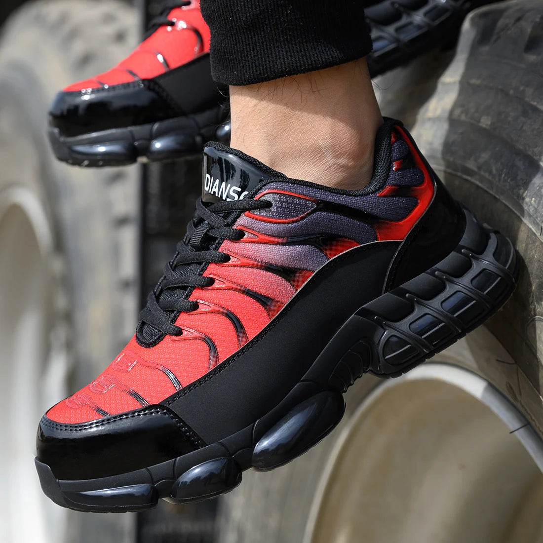 Zapatos de seguridad de trabajo para hombre transpirables antipunzonamiento botas indestructibles antideslizantes zapatos de construcción industrial calzado masculino