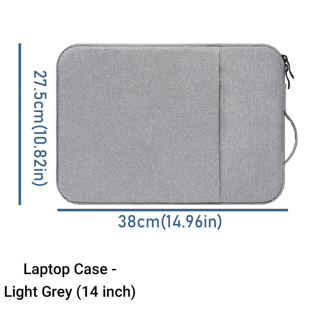 Laptop Sleeve Bag Handbag For 11“ 14” 15.6“ With Zipper Portable Notebook Cover Bag Inner Bladder For Macbook Lenovo Dell HP Bag
