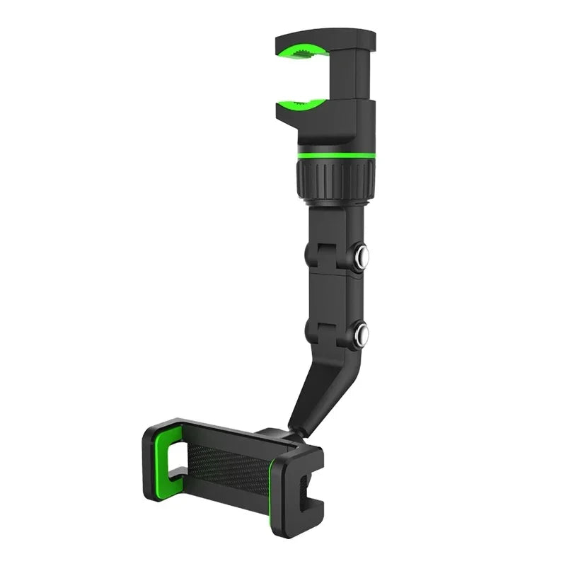 Soporte de Teléfono para Coche en Espejo Retrovisor, Soporte de Teléfono Giratorio 360°, Soporte de GPS Universal para Coche para Todos los Smartphones