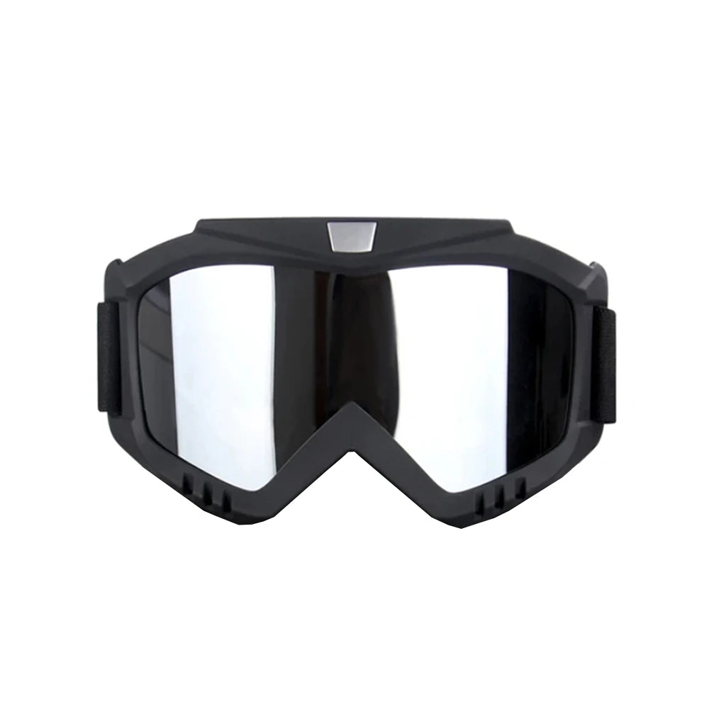 Gafas de sol UV400 para motocross, a prueba de viento, para ciclismo, esquí, con máscara bucal, máscara para casco de moto, máscara de esquí de invierno