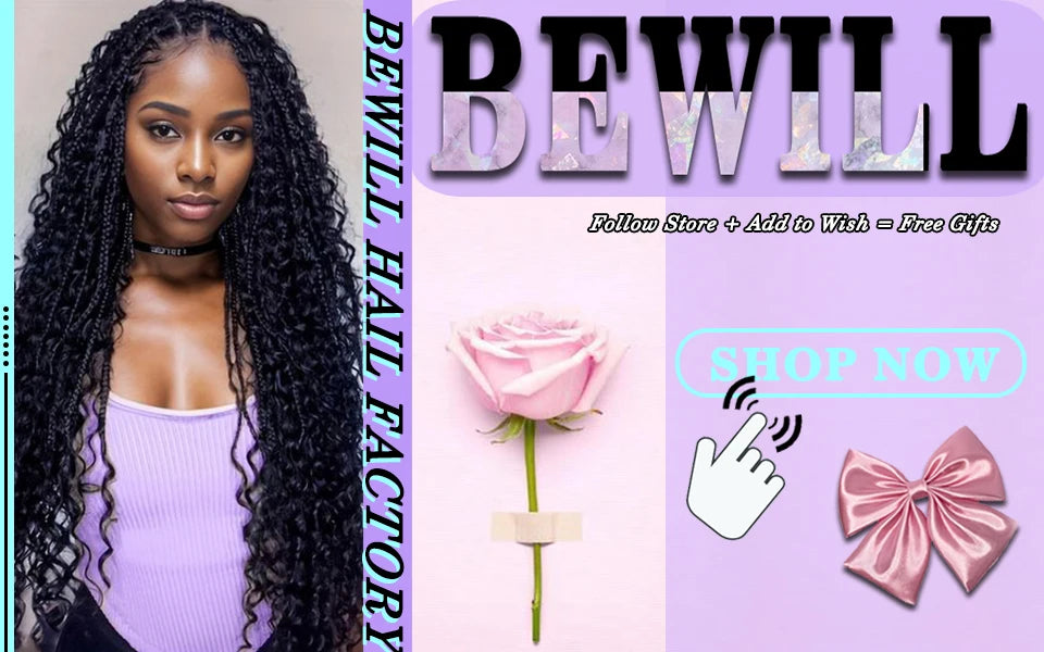 18" Long Boho Braids Extensions Goddess Box Braids Crochet Hair Black Purple Pink Synthetic Braiding Hair Bohemian Hippie Braids