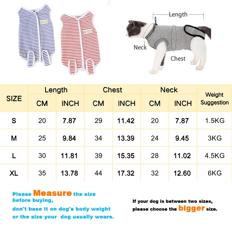 Combinaison de convalescence pour chaton, gilet anti-léchage pour animal de compagnie, vêtements de convalescence pour chirurgie, combinaison respirante pour soins pour animaux de compagnie, fournitures pour chiens