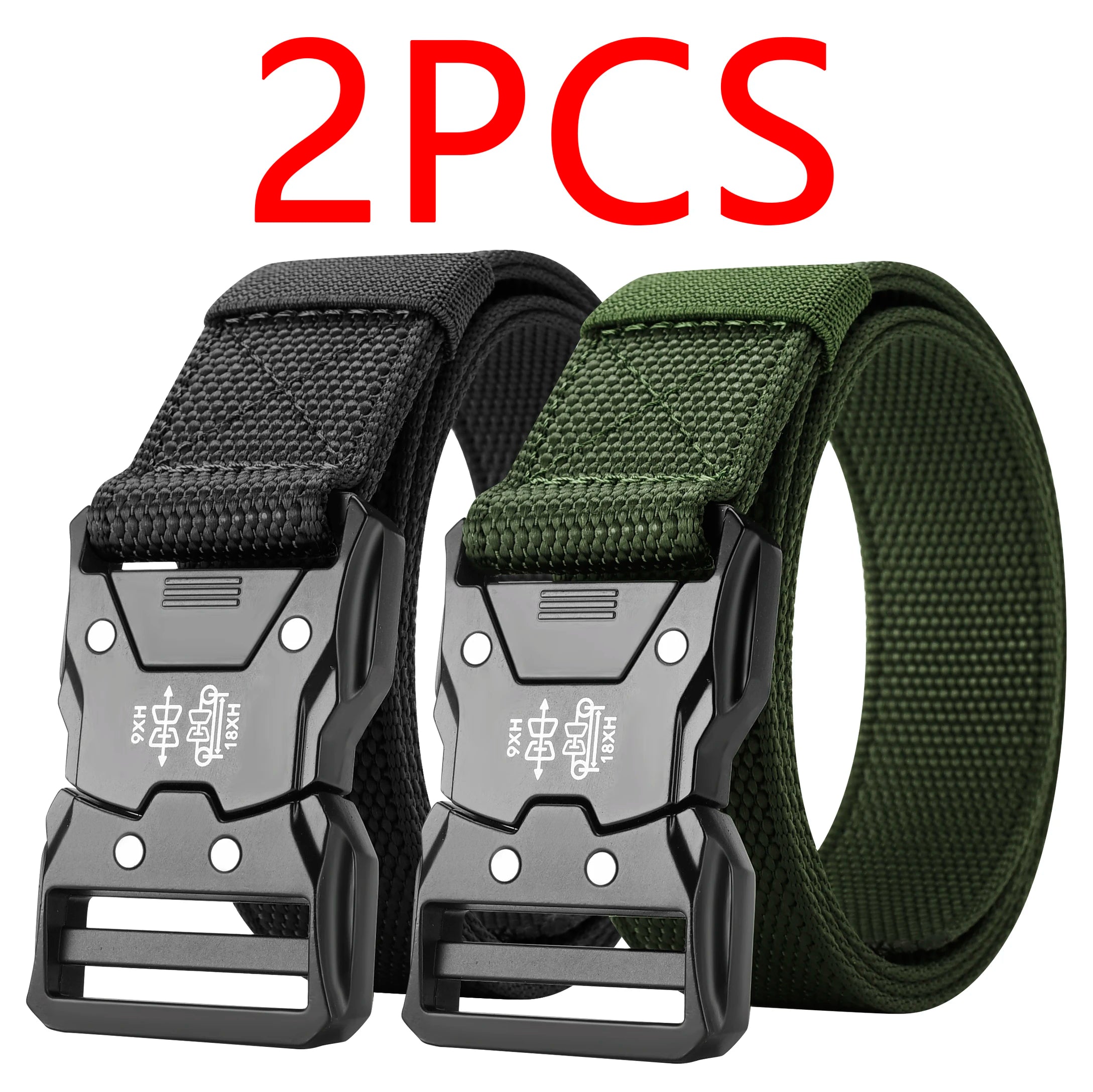 Cinturón Táctico para la Cintura - Hebilla Automática Duradera, Perfecto para Aventuras al Aire Libre, Accesorios Unisex para Hombres y Mujeres