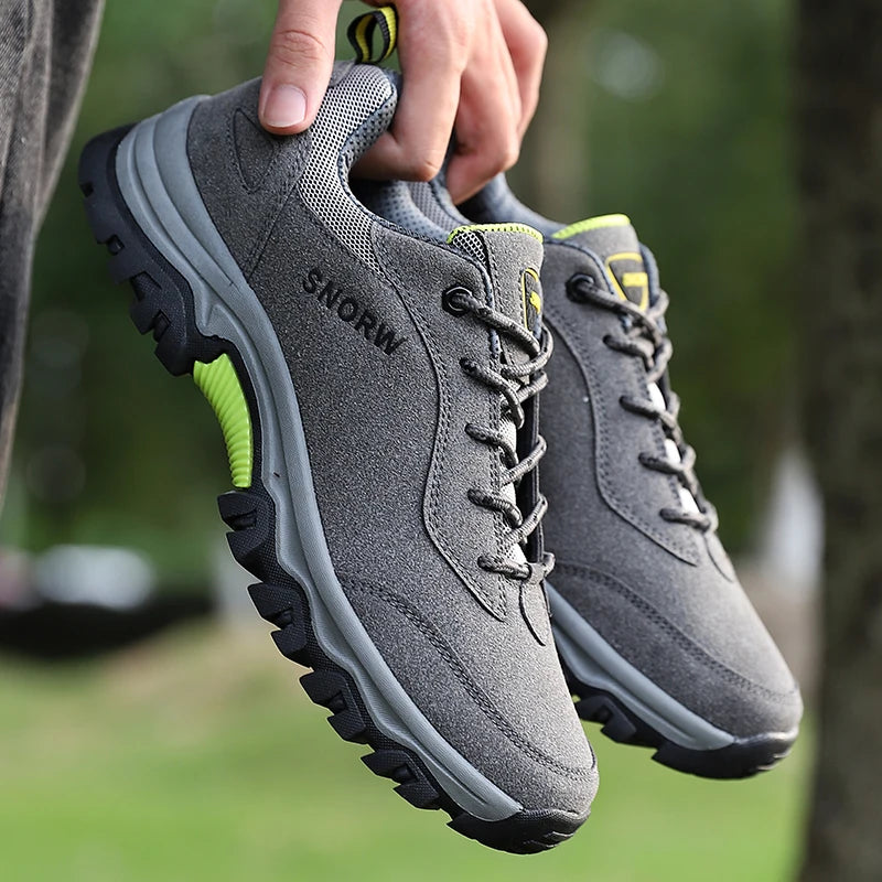 Zapatillas de senderismo para hombre, botas de montaña para exteriores, calzado de escalada antideslizante, zapatos de trekking, botas de goma tácticas de caza para caminar