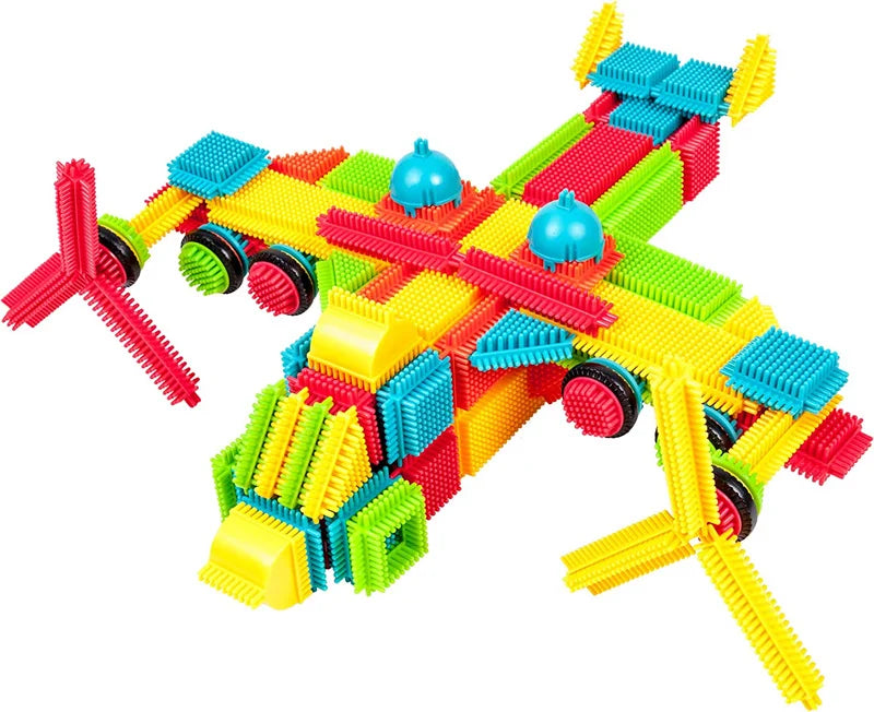 Juguetes de construcción de bloques DIY, ladrillos de modelado educativos para niños, montaje interactivo entre padres e hijos para infantes