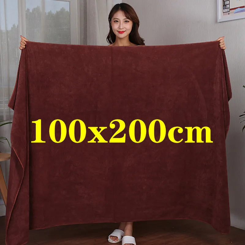 Bath towel beauty salon foot bath large towel adult thicker than Microfiber soft and absorbent massage special sheet