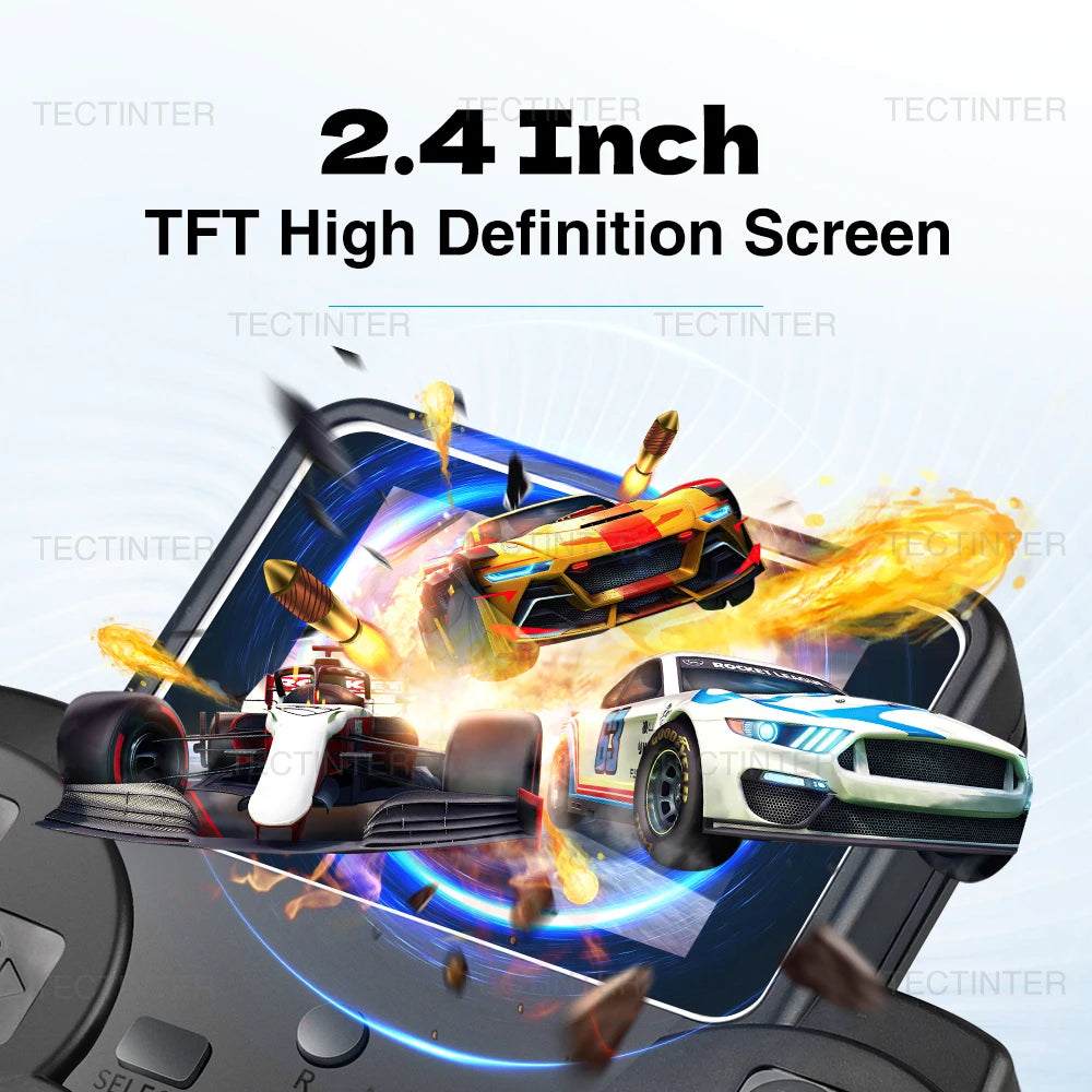 S10 Portable Video Game Consoles Gamepad Controller 2.4-inch Built-in 520 Games Retro Handheld Game Player AV Output Control