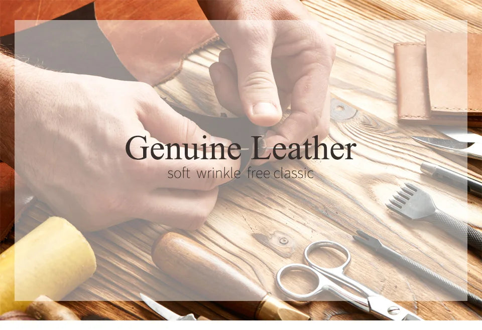 HUMERPAUL Lujosa cartera de cuero 100 % genuino para hombre, delgada, minimalista, duradera, con monedero, bolsillo para monedas, bloqueo de tarjetas de crédito.