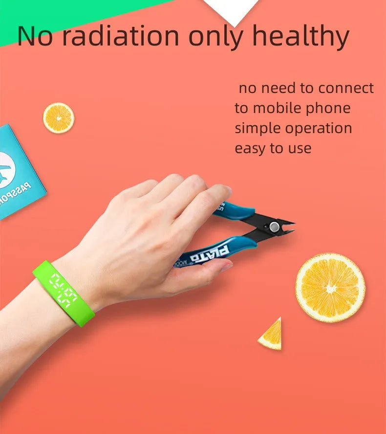 Reloj inteligente Pulsera deportiva Pulsera inteligente con despertador vibrador Pulsera podómetro para estudiantes hombres y mujeres
