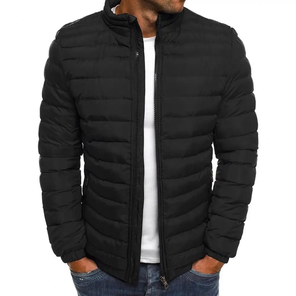 Men’s Stand Collar Puffer Jacket