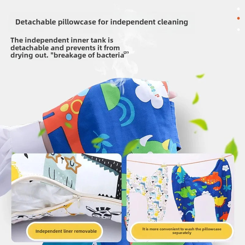 Almohada ergonómica para dormir en el coche para niños pequeños, con certificación de seguridad, soporte universal para el cuello para viajar