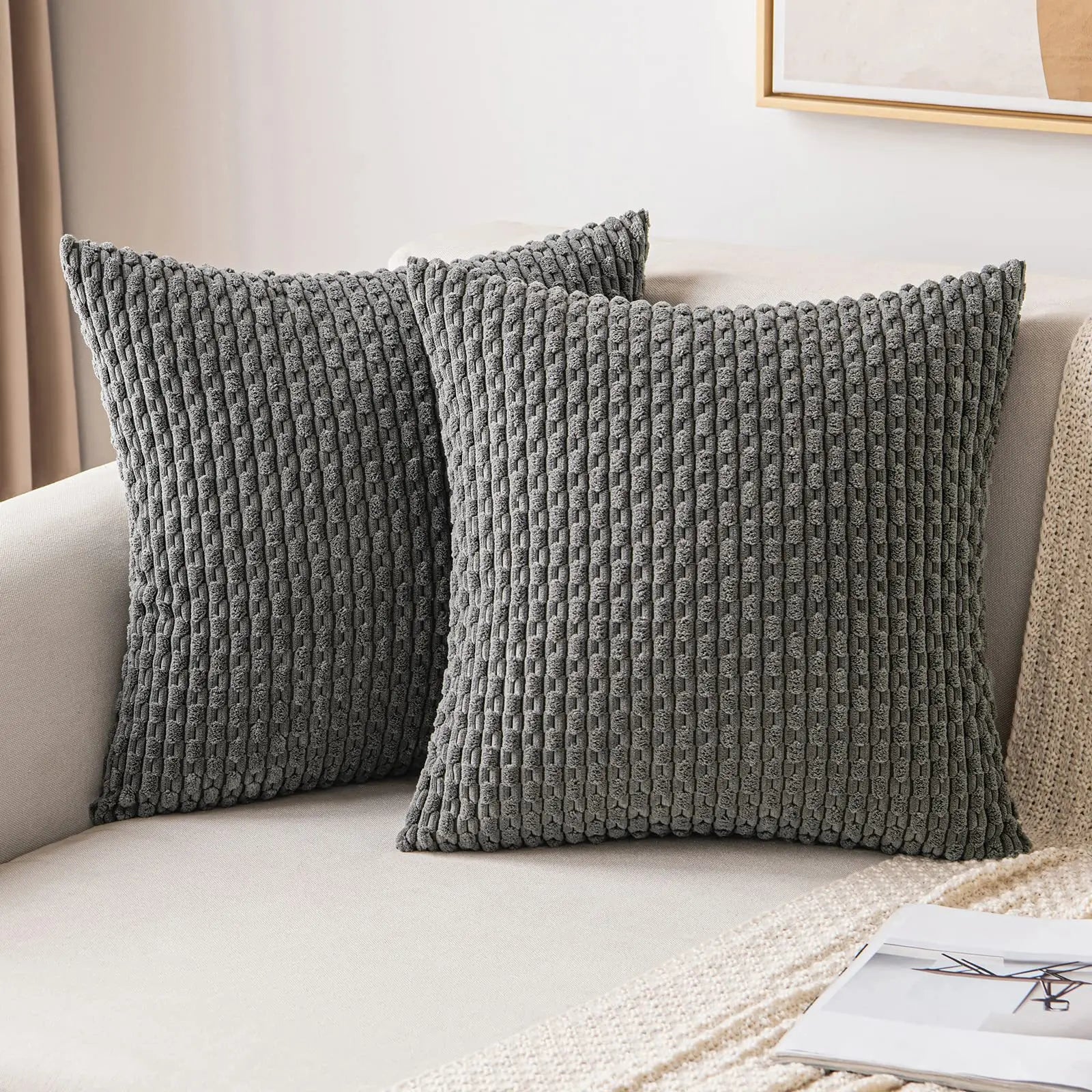 Funda de cojín de 45x45cm de alta calidad, decorativa, para sala de estar, funda de almohada para sofá, funda de cojín para el hogar