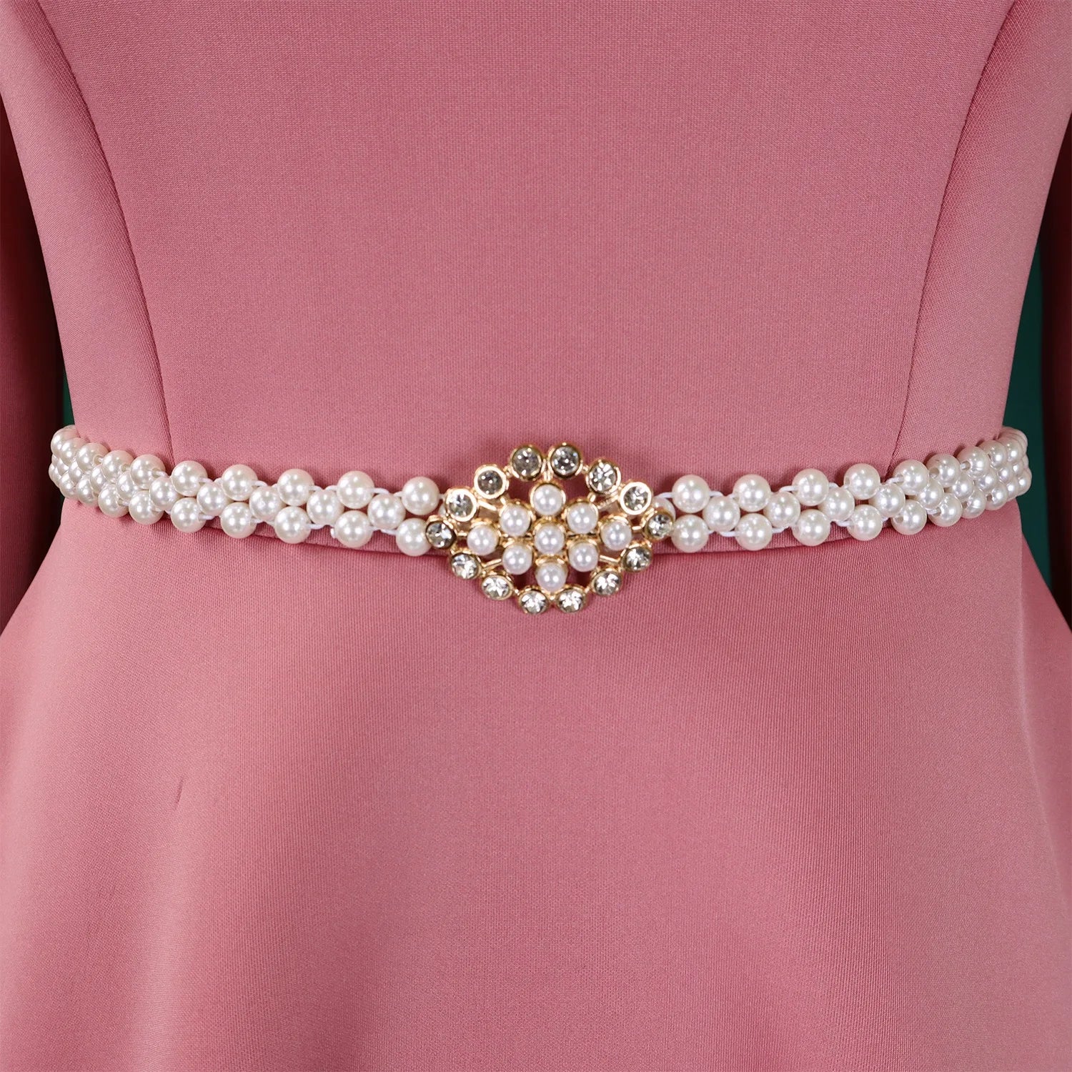 Vestidos de lujo para mujer, cuello redondo, manga larga, con cinturón en la cintura, cintura alta, plisados, línea A, hasta el tobillo, elegantes vestidos de cumpleaños para mujer