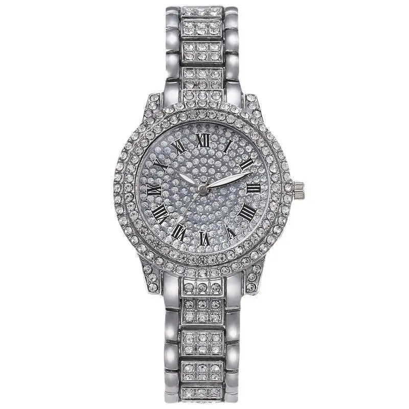 Reloj de moda para mujer con diamantes brillantes, reloj de pulsera informal de lujo para mujer, reloj de pulsera de cristal para mujer, Relogio Feminino