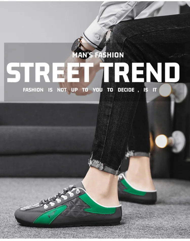 Zapatillas de verano para hombre, zapatos casuales de hombre de suela plana a la moda, zapatos de apoyo de suela suave, zapatillas de hombre Zapatos De Hombre