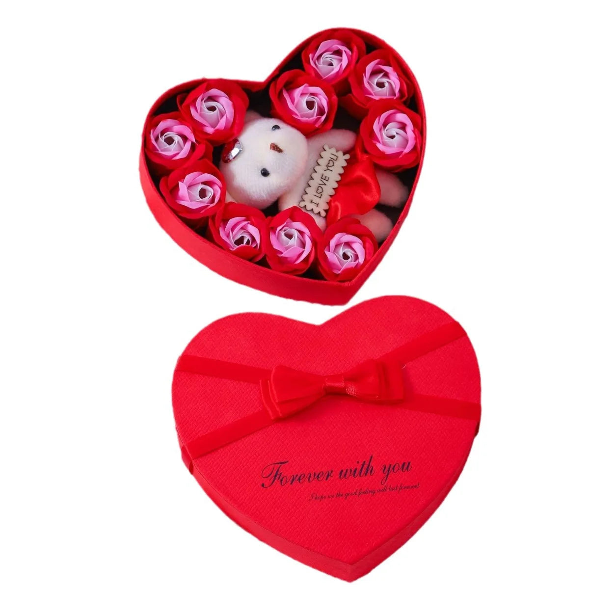 Coffret cadeau de savon Rose Bear