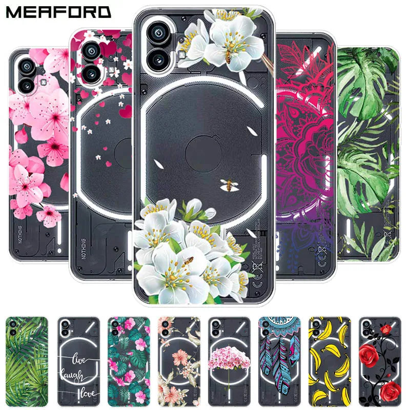Case for Nothing Phone 1 Cover Transparent Soft TPU Silicone Cases for Nothing Phone One Phone 1 Clear Coque Cute Phone1 2022