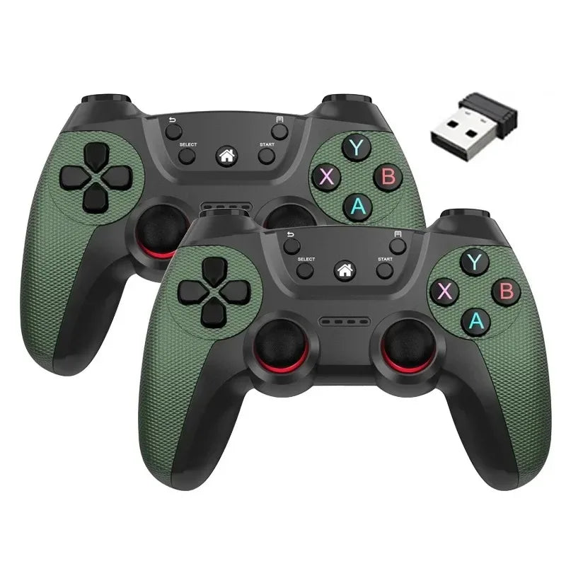 Manette de jeu double sans fil pour téléphone Linux/Android pour Game Box Game stick PC Smart TV Box 2.4G manette de jeu Joystick