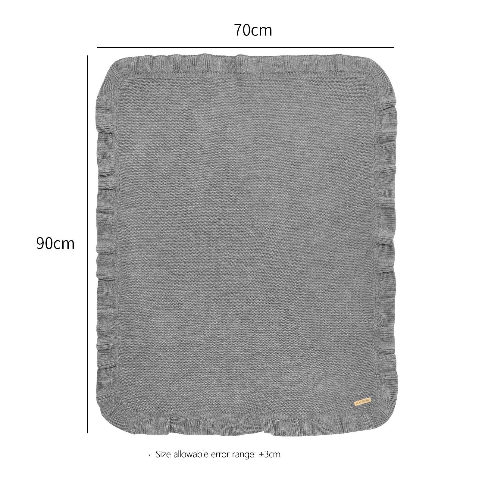 Knitted Baby Blankets Newborn Swaddle Wrap Ruffle Blankets Toddler Infant Bedding Quilt New Born Basket Stroller Blankets