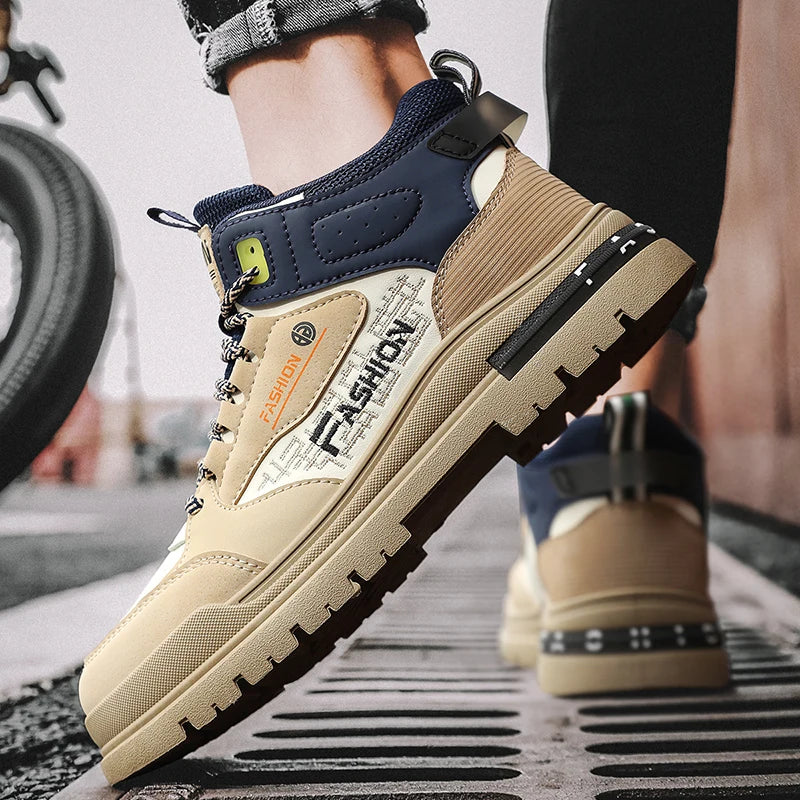 Zapatillas Casual Vulcanizadas para Hombre – Zapatos de Suela Blanda para Caminar y Exteriores