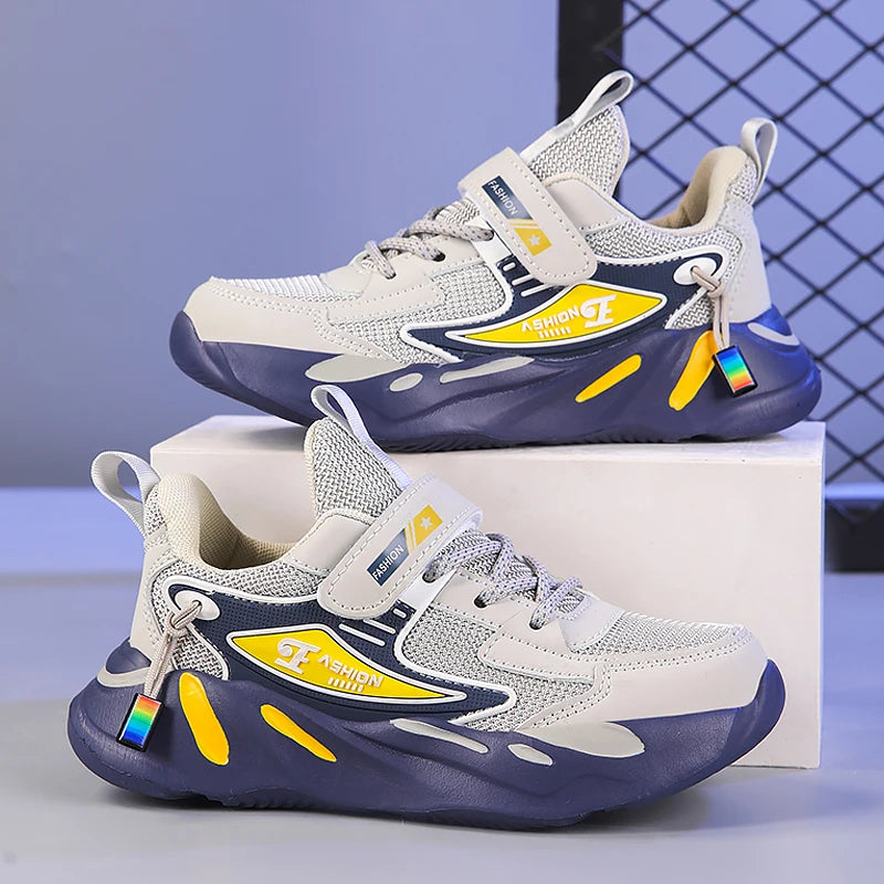 Chaussures de course respirantes et antidérapantes pour enfants, baskets de sport en maille pour garçons et filles, idéales pour la course à pied et la marche