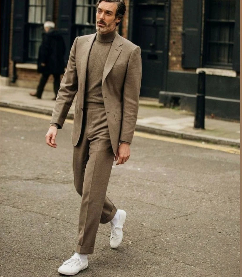 Suits for Men Slim Fit 3 Pieces Male Suit Jacket Vest with Pants Wedding Tuxedo