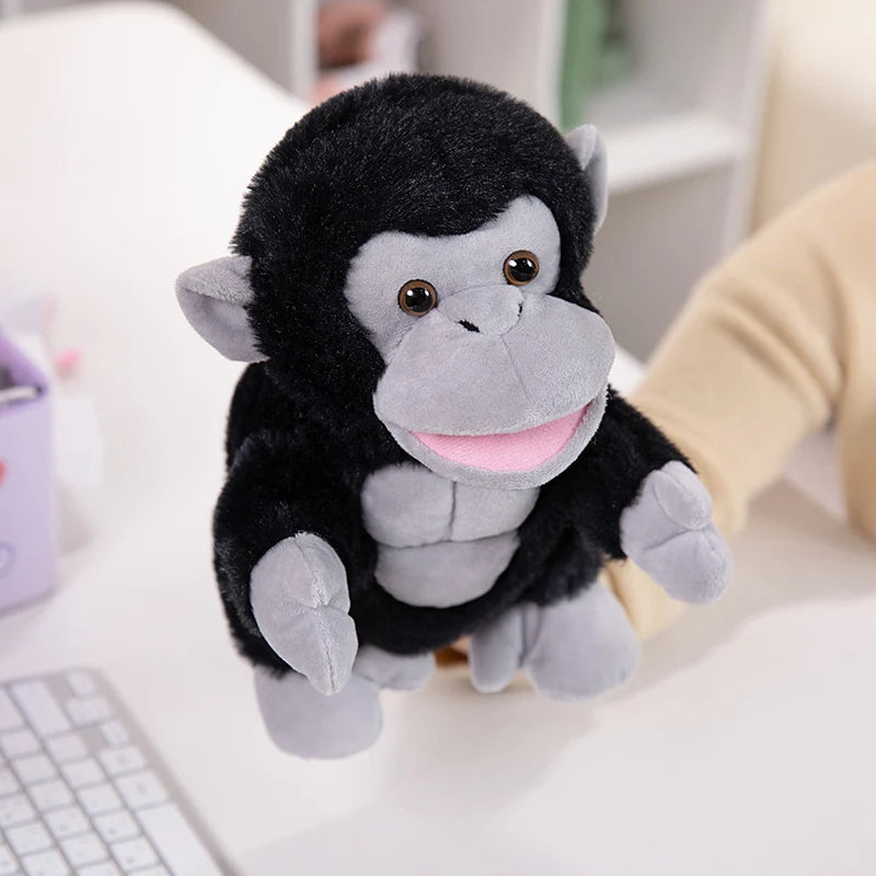 Peluches Animaux Jouets Main Doigt Histoire Marionnette Kawaii Poupées Éducatifs Bébé Jouets Canard Agneau Vache Chien Cheval Enfants Cadeau