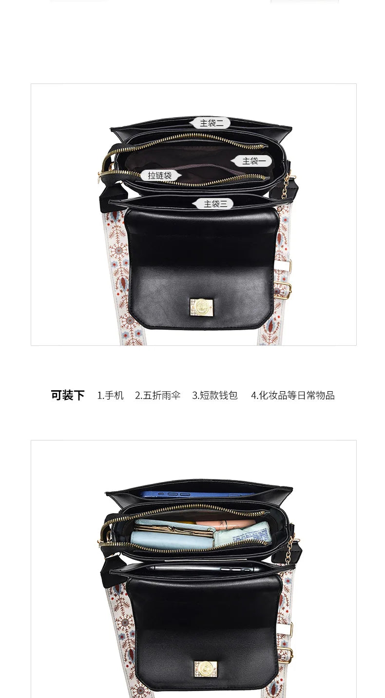 Bolso de hombro para mujer, de alta calidad, a la moda, de gran capacidad, casual, tipo bandolera