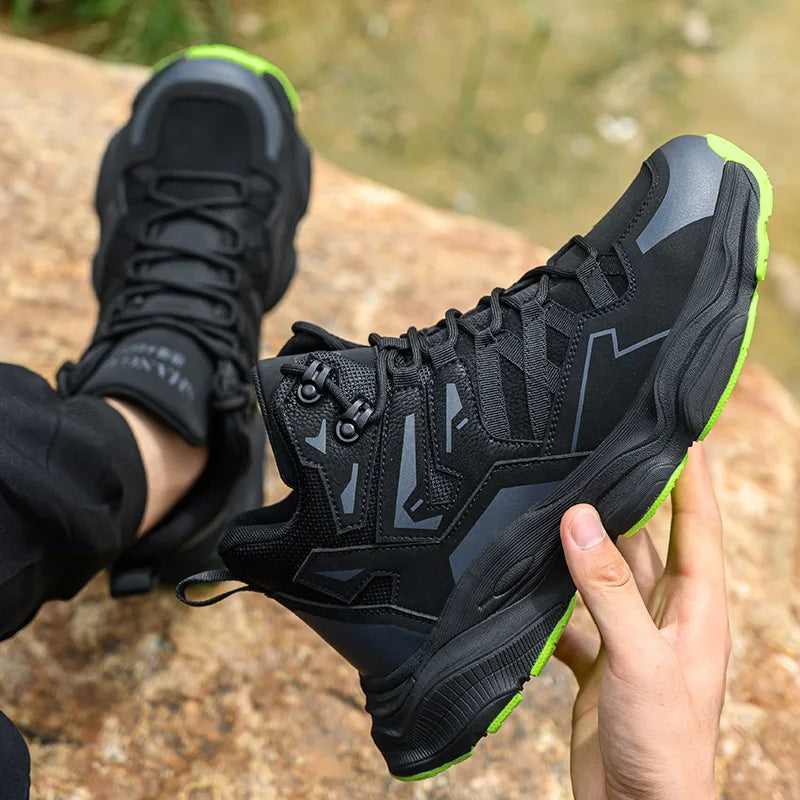 Work Safety Shoes For Men Breathable Indestructible Boots Non-slip Industrial Construction Shoes Male Footwear Protective Boots