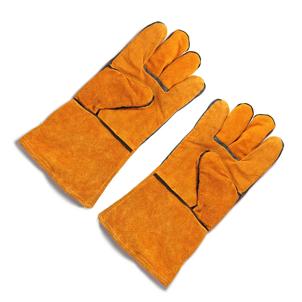 Gants de cuisine résistants à la chaleur, gants de cuisson antidérapants et isolés en cuir de vache pour micro-ondes, accessoires de cuisine