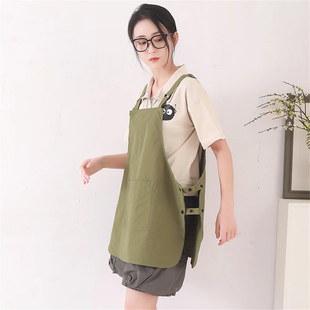Delantal tipo chaleco impermeable, nailon antiincrustante, sin mangas, unisex, para cocina doméstica, ropa de trabajo para barbería y cafetería